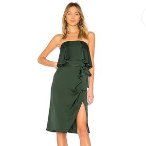 NWT Lovers + Friends Violet Emerald Midi Dress